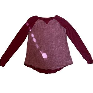 American Eagle Maroon Jegging Sweatshirt size S Women’s